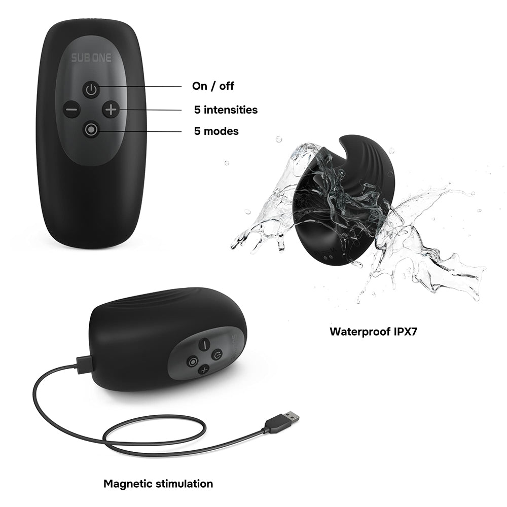 MAN WAN Sub One Tapping Stimulator – Black