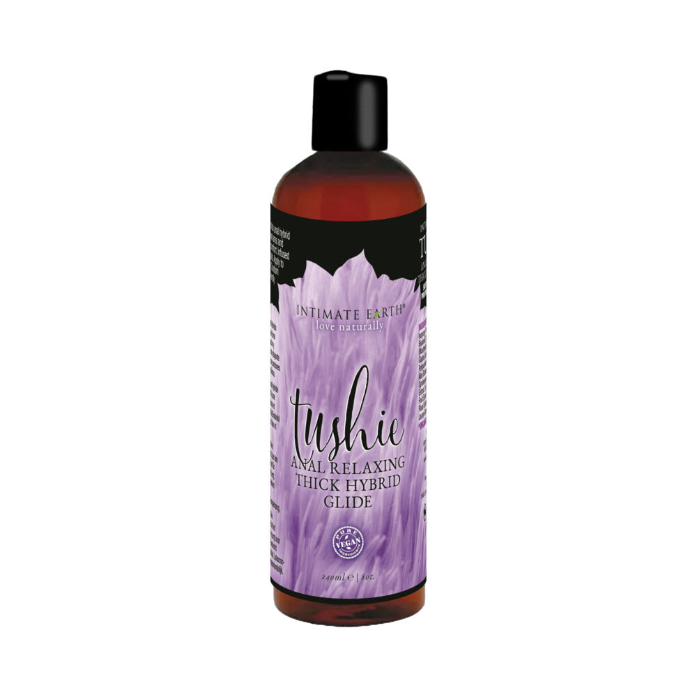Intimate Earth Tushie Hybrid Anal Relax Glide – 8 oz – White Creamy Formula