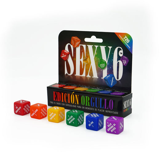 Creative Conceptions Sexy 6 Dice Game Pride Edition – Rainbow