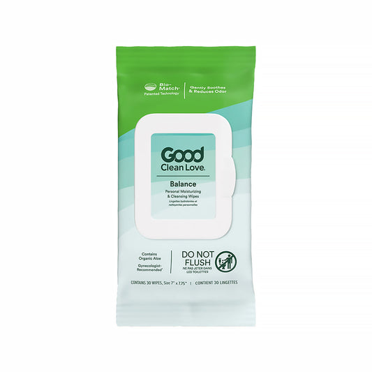 Good Clean Love Balance Moisturizing & Cleansing Wipes – 30 Count