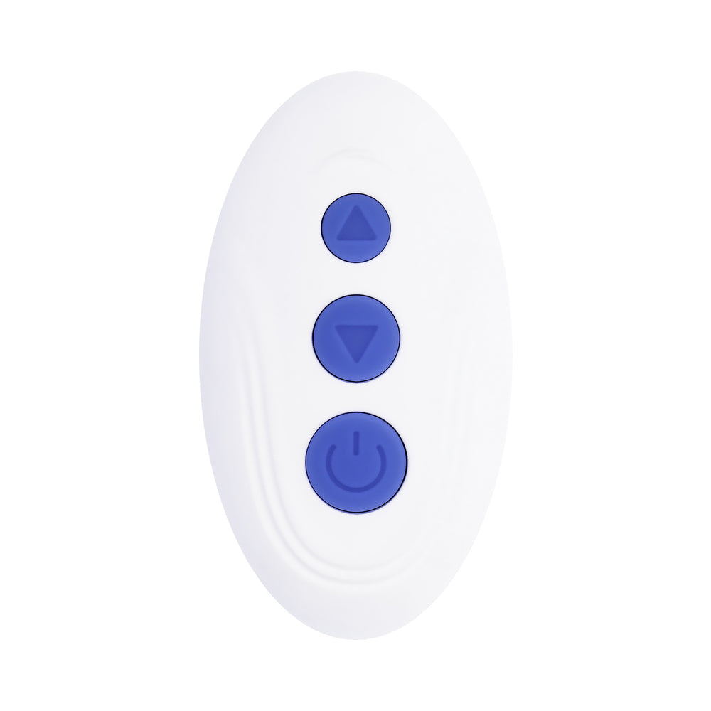 Evolved Lovebirds Rechargeable Silicone Remote-Controlled Dual-Ended Vibrator – Blue
