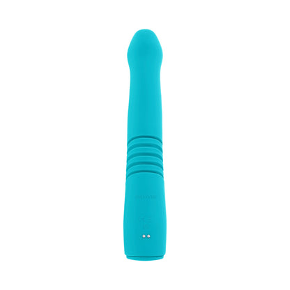 Evolved Bunny Hop Rechargeable Silicone Thrusting Rabbit Vibrator – Teal