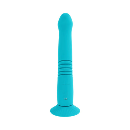 Evolved Bunny Hop Rechargeable Silicone Thrusting Rabbit Vibrator – Teal