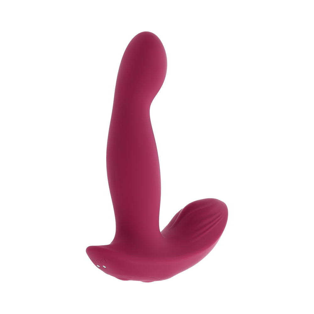 Evolved Come On Over Rechargeable Silicone Remote-Controlled Vibrator – Burgundy