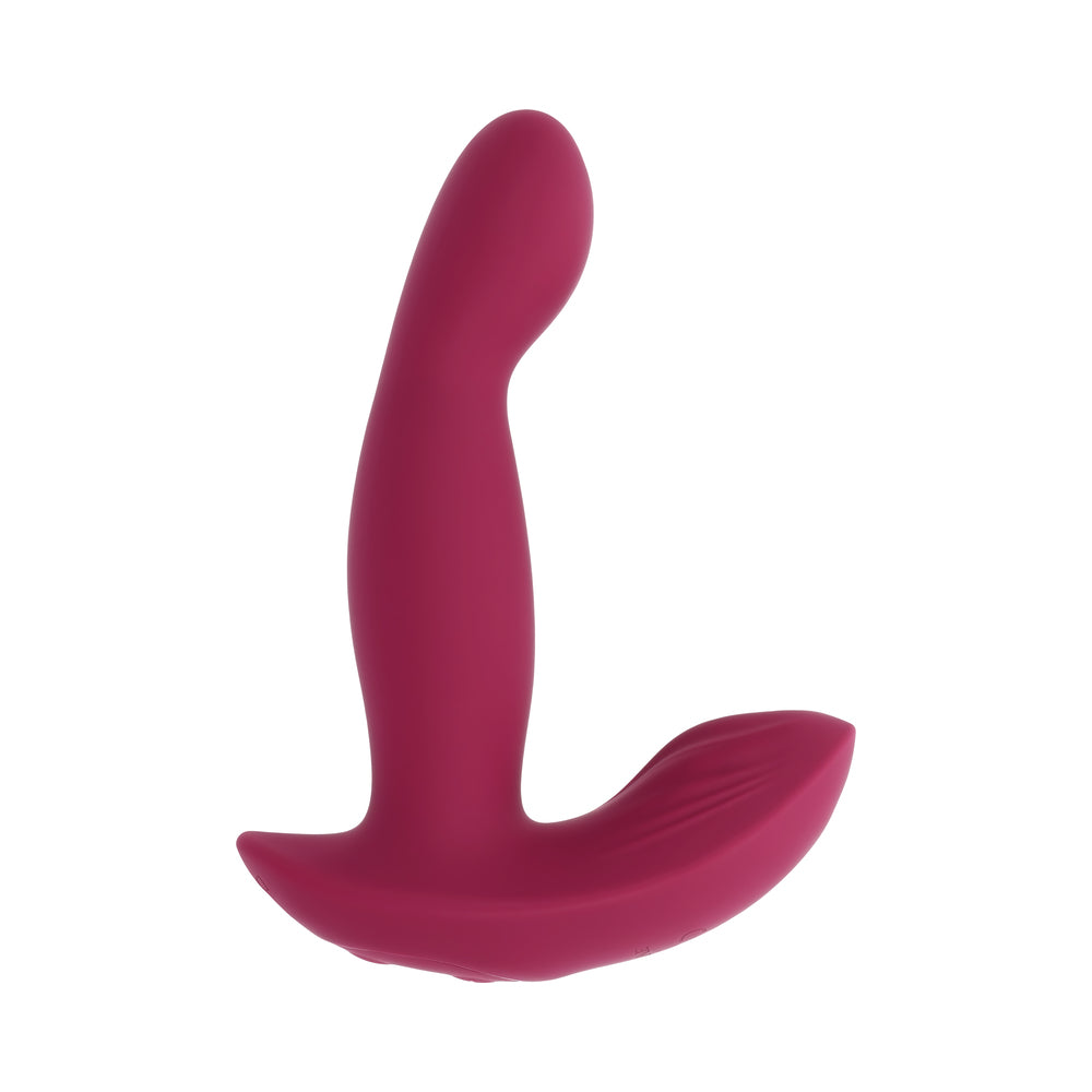 Evolved Come On Over Rechargeable Silicone Remote-Controlled Vibrator – Burgundy