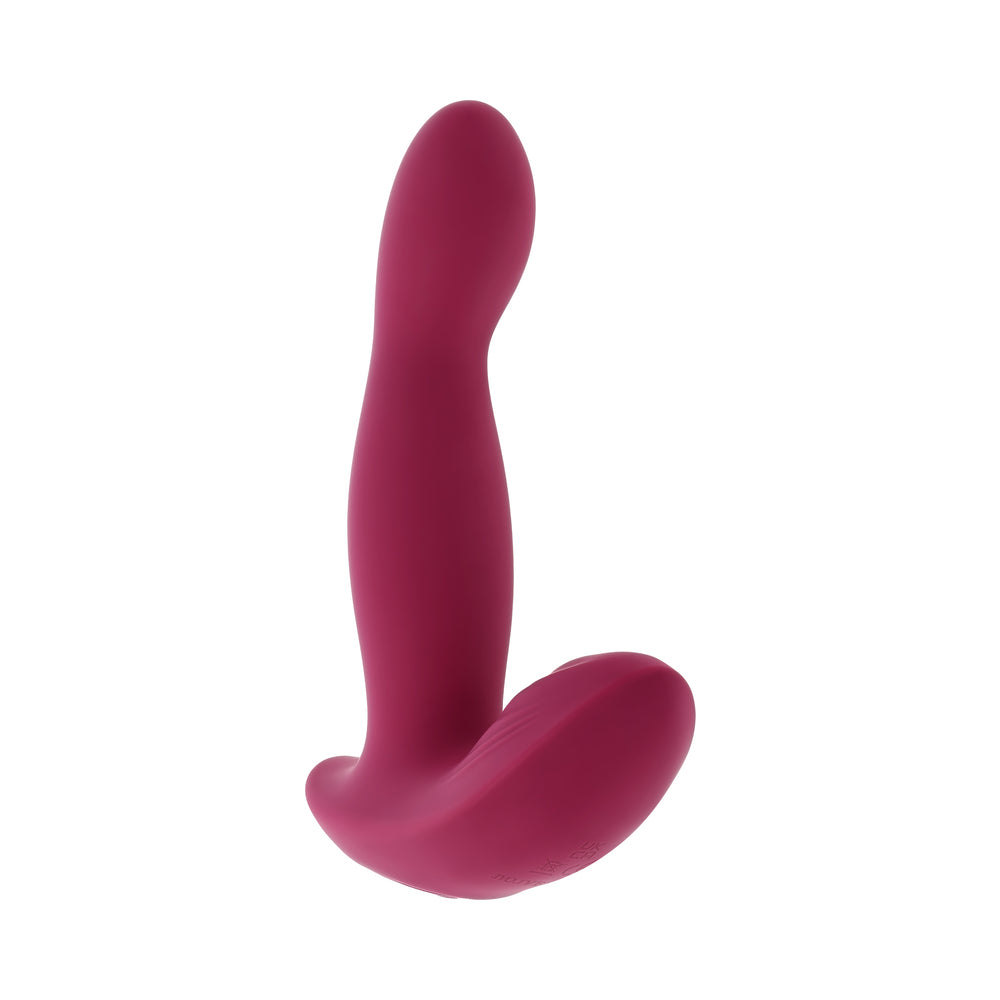 Evolved Come On Over Rechargeable Silicone Remote-Controlled Vibrator – Burgundy