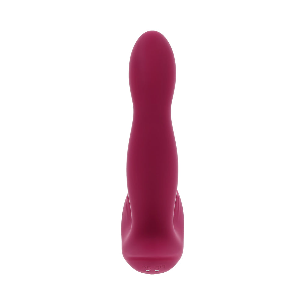 Evolved Come On Over Rechargeable Silicone Remote-Controlled Vibrator – Burgundy