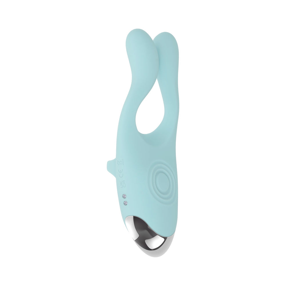 Evolved Couples Therapy Rechargeable Silicone Finger Vibrator with Tapping Function – Mint