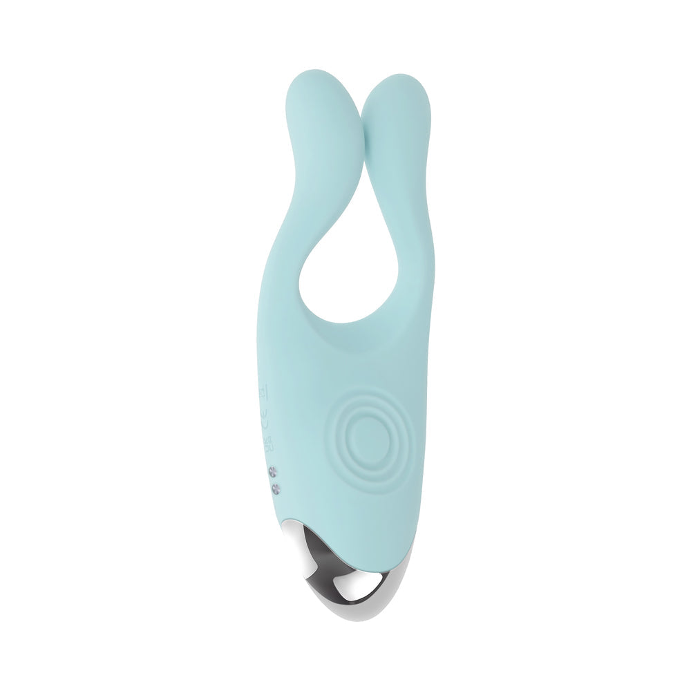 Evolved Couples Therapy Rechargeable Silicone Finger Vibrator with Tapping Function – Mint