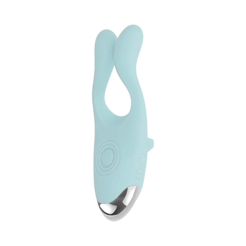 Evolved Couples Therapy Rechargeable Silicone Finger Vibrator with Tapping Function – Mint