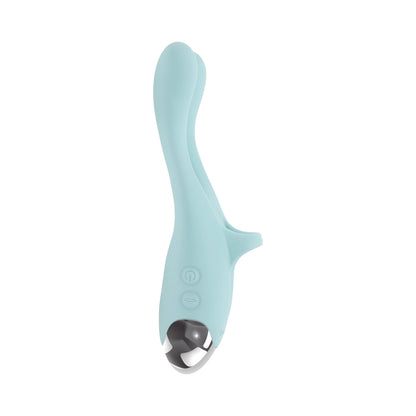 Evolved Couples Therapy Rechargeable Silicone Finger Vibrator with Tapping Function – Mint