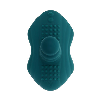 Playboy Have A Seat Rechargeable Silicone Remote-Controlled Vibrating Grind Pad - Deep Teal