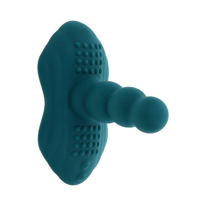 Playboy Have A Seat Rechargeable Silicone Remote-Controlled Vibrating Grind Pad - Deep Teal
