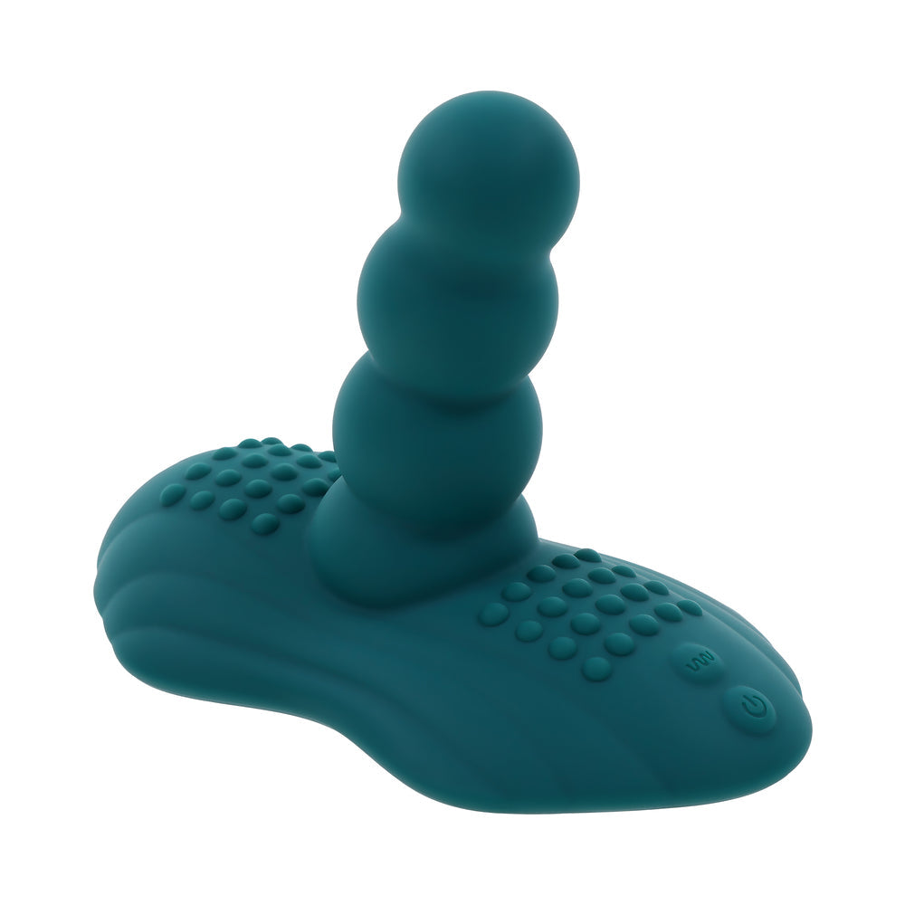 Playboy Have A Seat Rechargeable Silicone Remote-Controlled Vibrating Grind Pad - Deep Teal