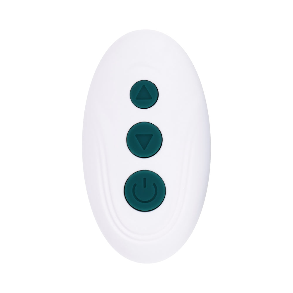 Playboy Have A Seat Rechargeable Silicone Remote-Controlled Vibrating Grind Pad - Deep Teal
