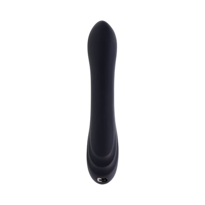 Playboy Aureus Rechargeable Silicone Rabbit Vibrator – Black – G-Spot Stimulation
