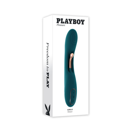 Playboy Aurelie Rechargeable Silicone G-Spot Vibrator - Deep Teal
