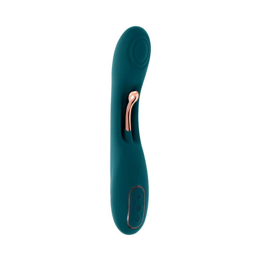 Playboy Aurelie Rechargeable Silicone G-Spot Vibrator - Deep Teal