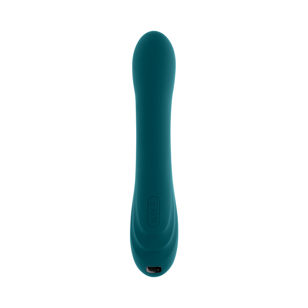 Playboy Aurelie Rechargeable Silicone G-Spot Vibrator - Deep Teal