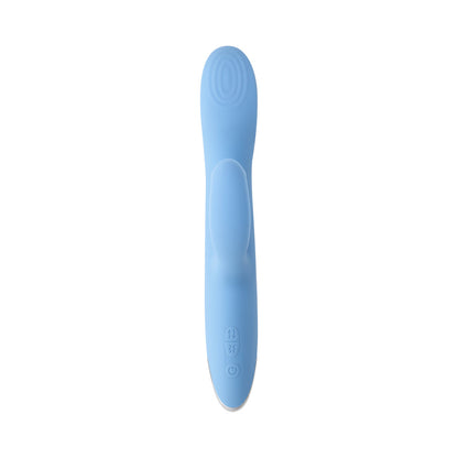 Playboy Up & Away Rechargeable Silicone Rabbit Vibrator – Blue