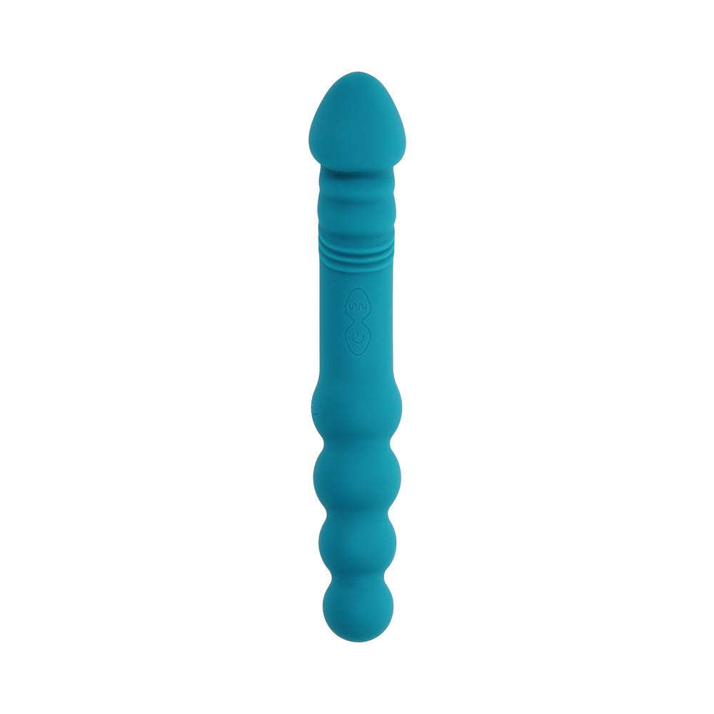 Evolved Flip Flop Rechargeable Dual-Ended Vibrator – Teal