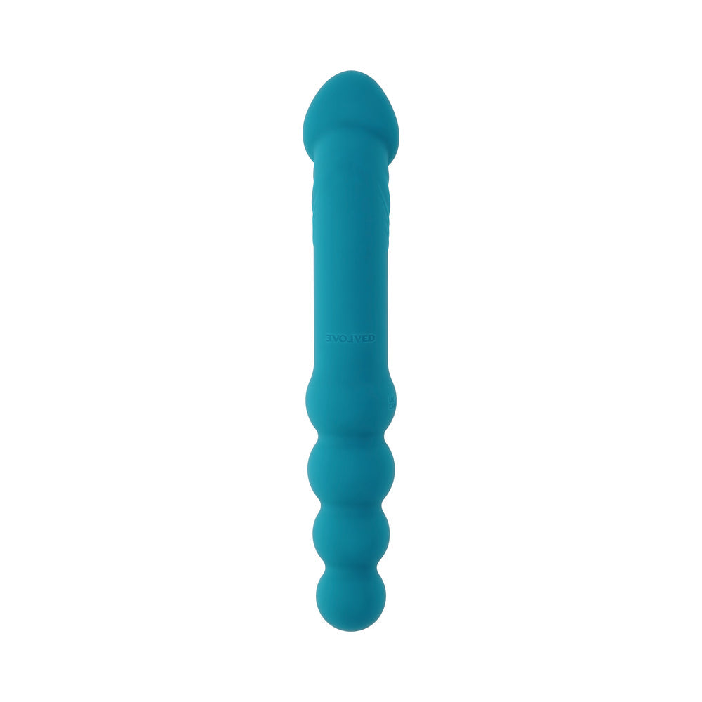 Evolved Flip Flop Rechargeable Dual-Ended Vibrator – Teal