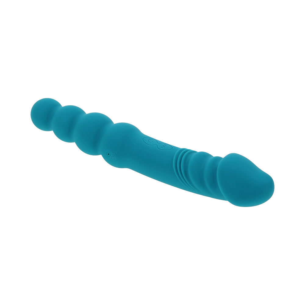 Evolved Flip Flop Rechargeable Dual-Ended Vibrator – Teal