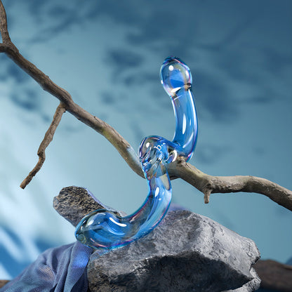 Biird x Wicul OhWii Double-Ended Glass Dildo for G-Spot and P-Spot Exploration - Multi-Color