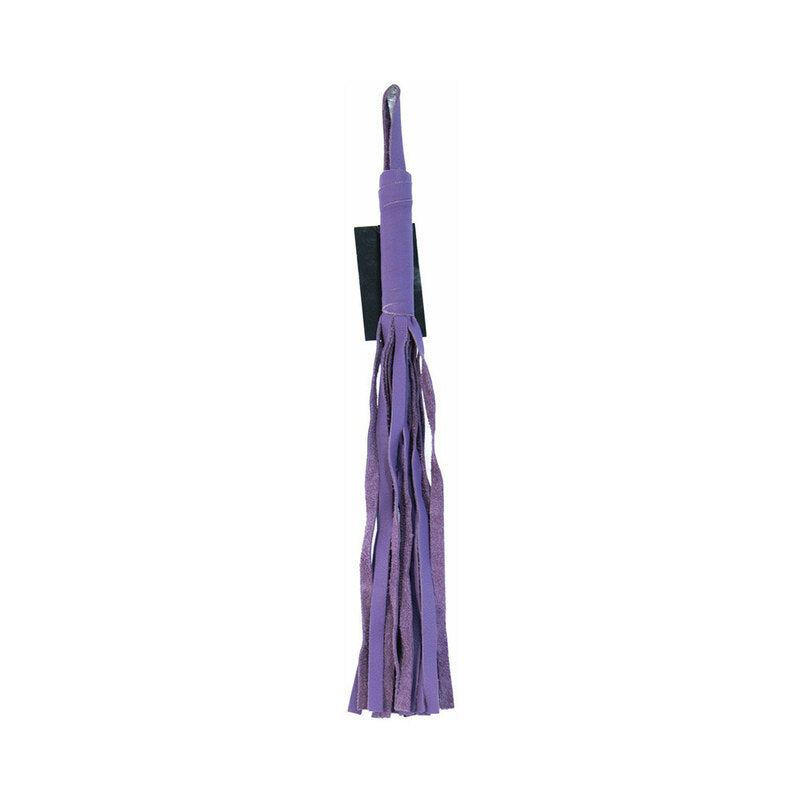 Foxtails Soft Flogger 16 in. – Purple Leather