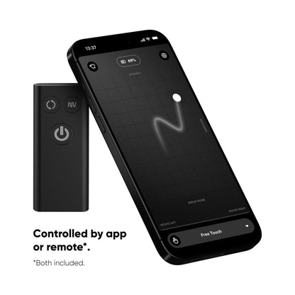 Nexus Revo Stealth App Enabled Rotating and Vibrating Remote Control Prostate Massager - Black