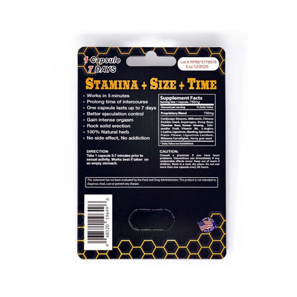 Killer Bee Male Enhancer Supplement – Yellow