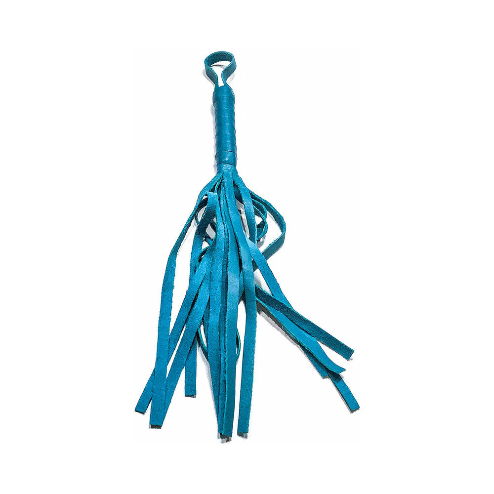 Foxtails Soft Flogger 16 in. Leather - Aqua