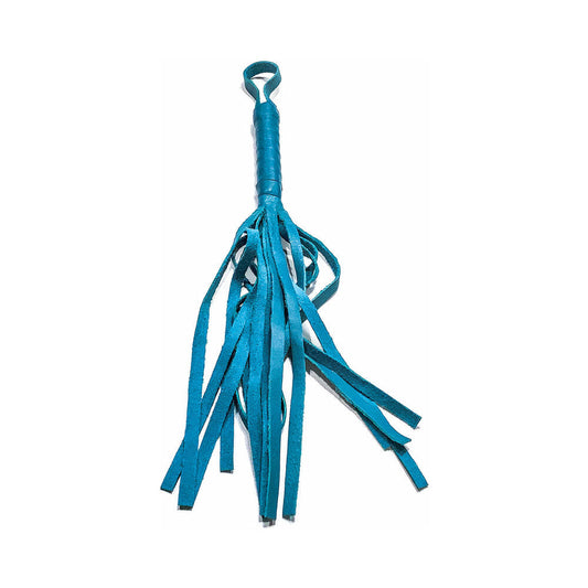 Foxtails Soft Flogger 16 in. Leather - Aqua