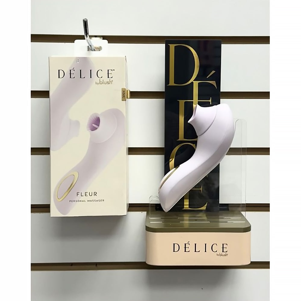 Blush Delice Fleur Merchandising Kit - Air Pulsing Vibe Display - Barely Purple