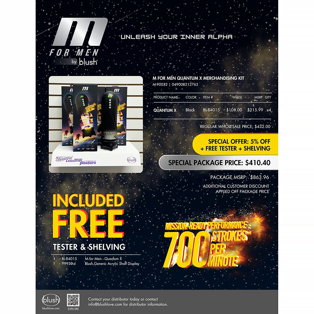 M For Men Quantum X Merchandising Kit – Black