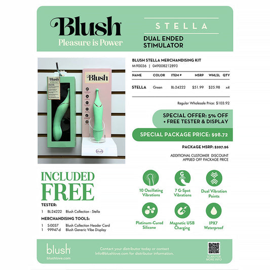 Blush Stella Merchandising Kit - Silicone Display Set - Green
