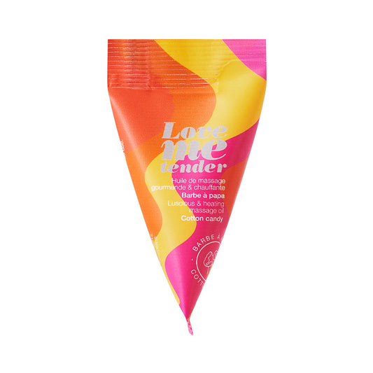 Love to Love Love Me Tender Luscious & Heating Massage Oil – Cotton Candy – 0.33 oz