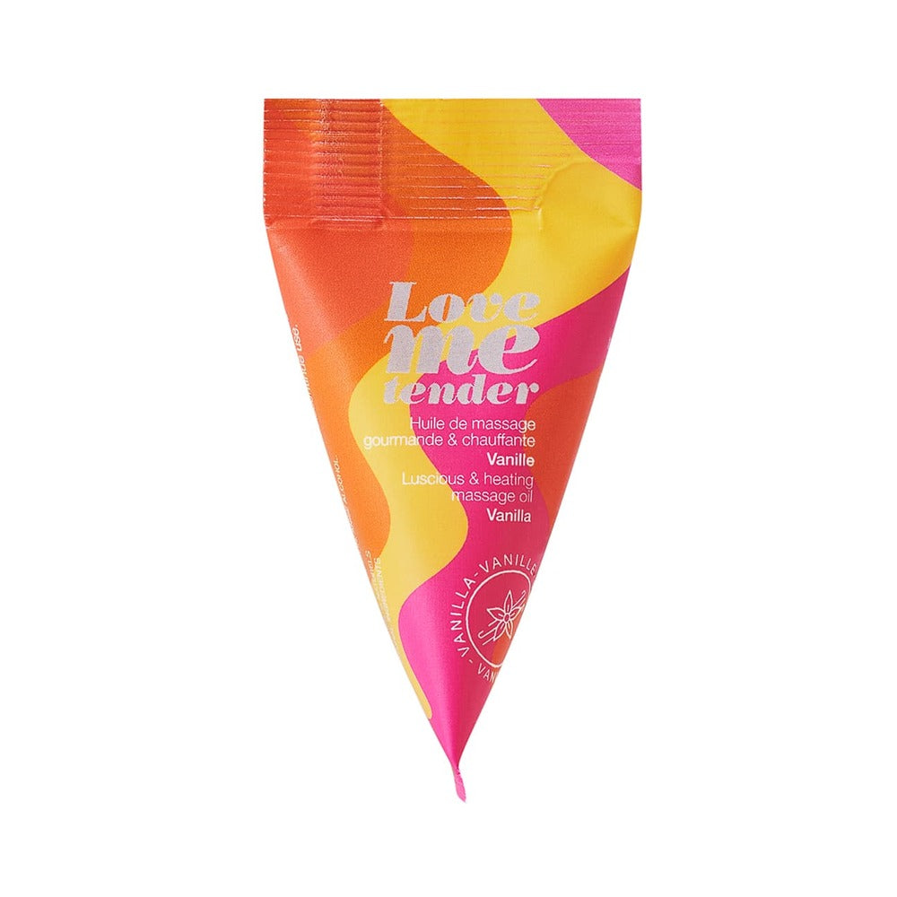 Love to Love Love Me Tender Luscious & Heating Massage Oil - Vanilla - 0.33 oz