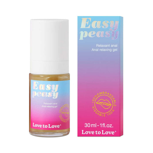 Love to Love Easy Peasy Anal Relaxing Gel 1 oz - Clear, Mint Flavor