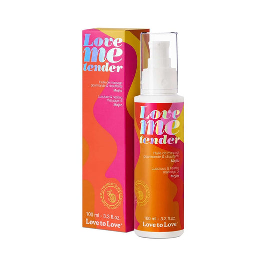 Love to Love Love Me Tender Luscious & Heating Massage Oil Mojito - 3.3 oz