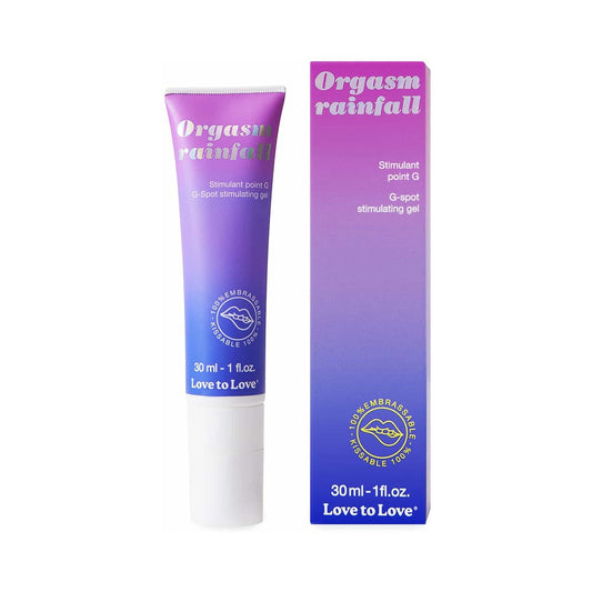 Love to Love Orgasm Rainfall G-Spot Stimulating Gel – 1 oz, Natural Ingredients