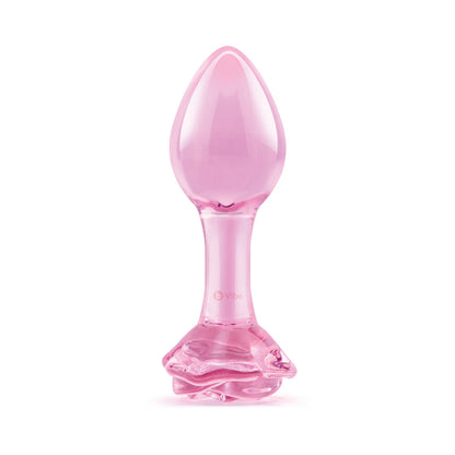 b-Vibe Pink Roses Training Plug Set – Glass Butt Plugs – Light Pink
