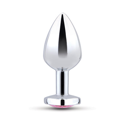 b-Vibe Jewel Heart Metal Butt Plug Training Set – Silver