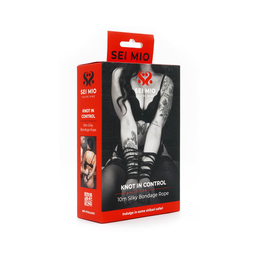 SEI MIO Knot in Control 10m Silky Bondage Rope - Black