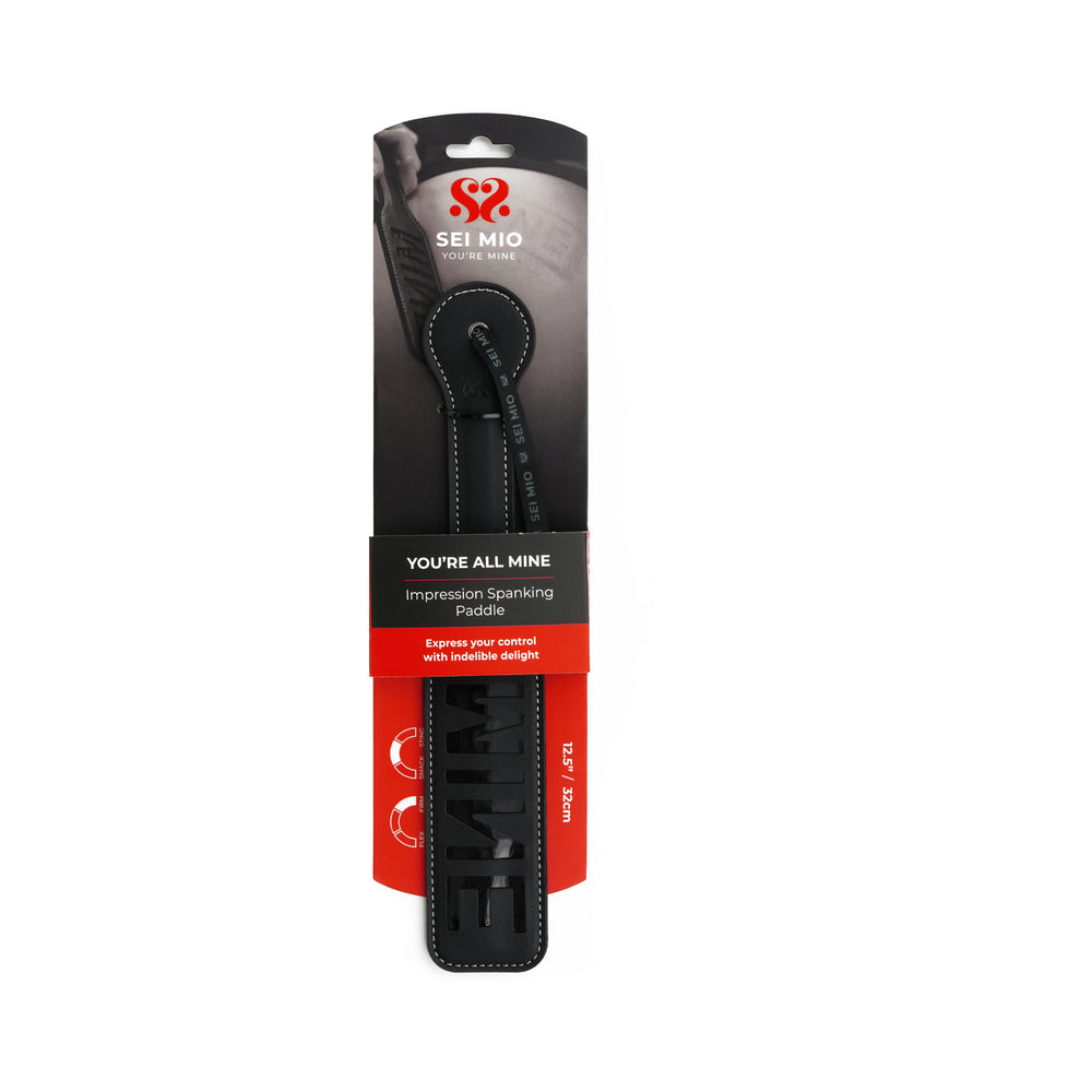 SEI MIO You're All Mine Impression Spanking Paddle – Black