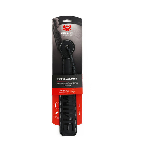 SEI MIO You're All Mine Impression Spanking Paddle – Black