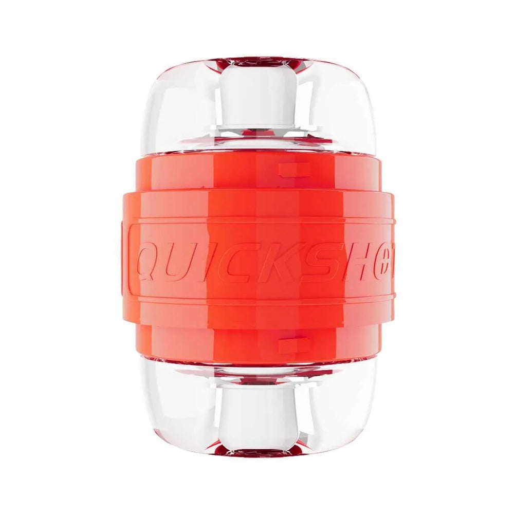 Adam's Quickshot by Fleshlight – Compact Male Stroker with Multi-Chambered Tunnel – Red