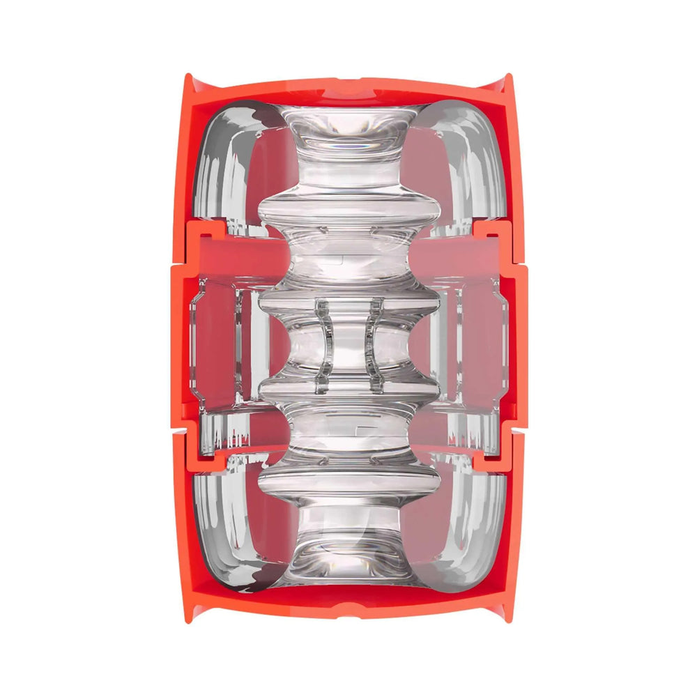 Adam's Quickshot by Fleshlight – Compact Male Stroker with Multi-Chambered Tunnel – Red