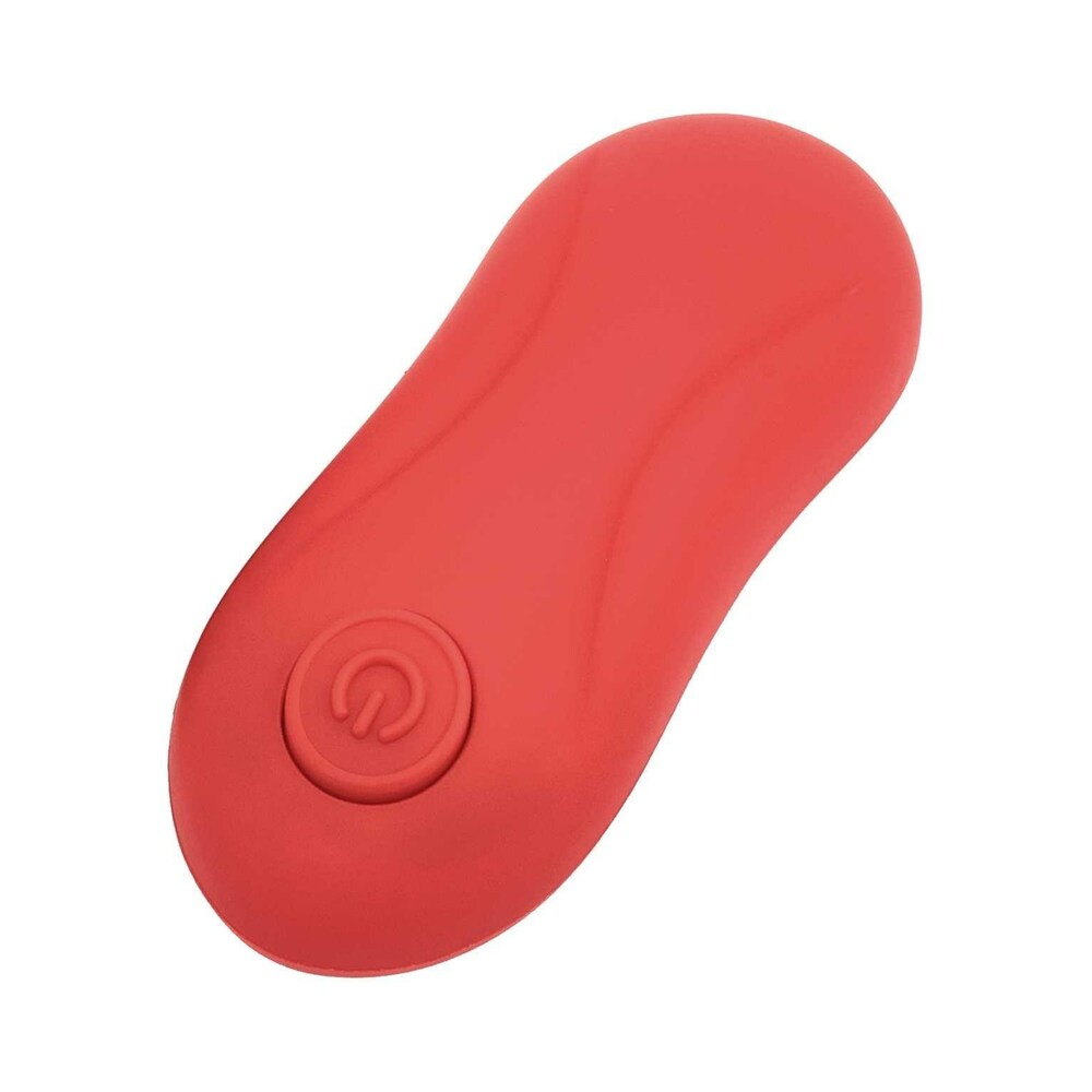 Adam & Eve Double Ring Vibrating Cock Ring with Remote Control – Red