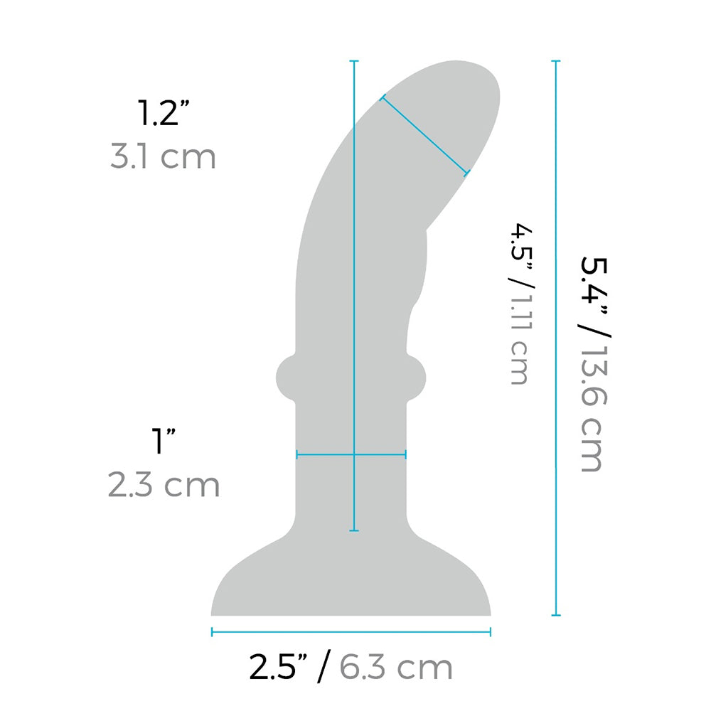 b-Vibe Remote Control Rimming P-Spot Plug – Blue – Prostate Stimulating Plug